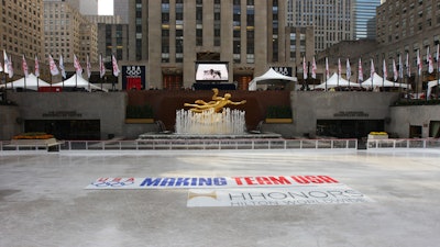 U.S. Olympic Committee, Team USA at the 100 Days to Vancouver countdown at Rockefeller Center