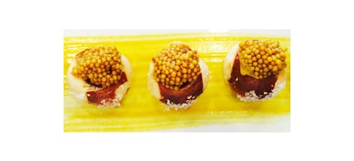 Pig in a Pretzel “Mustard Caviar'