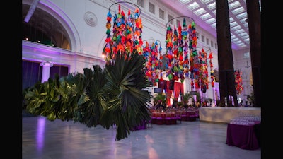 Tropical and detailed decor at the Field Museum.