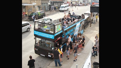 Our converted double decker bus for CanWeNetwork’s Mobile Activation at SXSW in Austin.