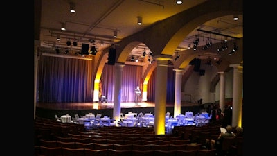 LED up-lighting in the great hall