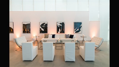 Modern, clean, and sleek, featuring our Barcelona chairs.