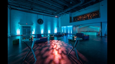 Throughout the venue, guests will find Event Creative’s signature, custom-built furniture and design.