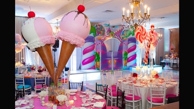 A Candy Land-themed bat mitzvah.