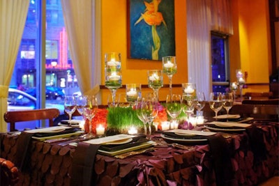 The private dining room at Roy's Restaurant in Baltimore, Maryland