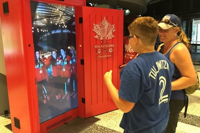 Members of Canada's women's rugby sevens team, which won the bronze medal at the 2016 Summer Olympics in Rio, spoke to a young fan through the 'Red Door to Rio.'