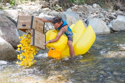 Attendees could buy a duck to participate in the rubber duck race. Money raised went to Vertex’s Music in Schools program, which supports music programs in Buena Vista’s public schools.