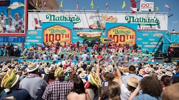7. Nathan's Famous Fourth of July International Hot Dog Eating Contest