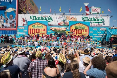 7. Nathan's Famous Fourth of July International Hot Dog Eating Contest