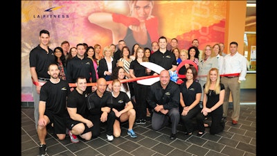 Marketing grand opening of LA Fitness