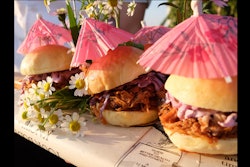 A 12-hour pulled pork slider