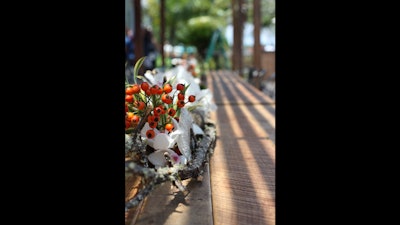 A close up of an arrangement
