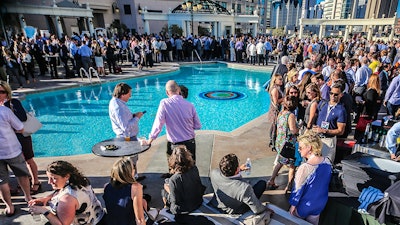 A cocktail hour was hosted at the ASU-GSV Summit in San Diego.