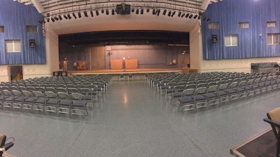 A view of the stage