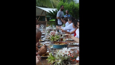 A full table shot