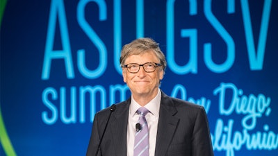 Bill Gates spoke at the ASU GSV Summit general session.