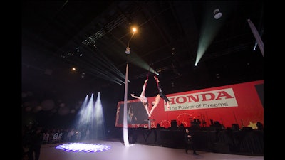 Approximately 2,000 guests attended the Honda of Canada Mfg. holiday party in 2014.