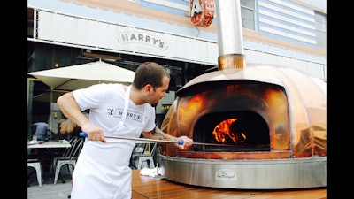 A mobile wood burning oven is available for event bookings.