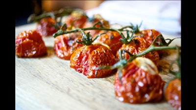 Slow roasted tomatoes at Casolare
