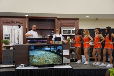 Miguel Rebolledo (far left) of Bulla Gastrobar in Coral Cables, Florida, was one of the notable chefs who participated in event.