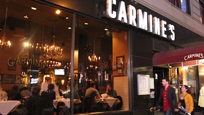 Carmine's in the heart of the Theater District in Midtown Manhattan.