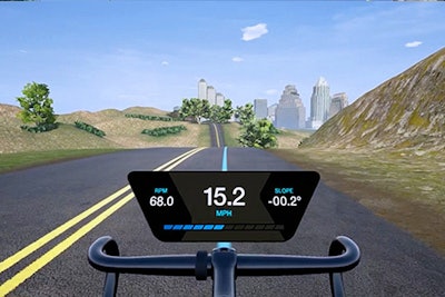 I.B.M. is using a virtual-reality cycling experience to demonstrate its new Watson Analytics tool. Created by Helios Interactive, the experience allows users to virtually cycle through a variety of experiences while reacting to changes in wind, weather, and elevation. IBM has used the virtual-reality activity at South by Southwest and at the U.S. Open.