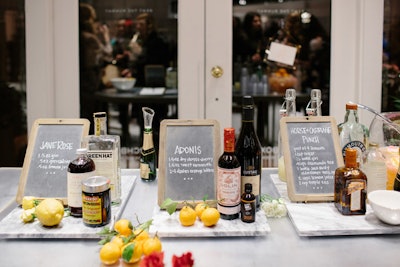 In the third event of Rent the Runway’s Holiday Field Notes series in December 2015, Salt & Sundry owner Amanda McClements shared her tips for creating a bar cart and showed how to mix the perfect holiday punch.