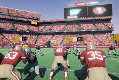 SAP’s Quarterback Challenge, created by Helios Interactive, allows users to feel as if they are the quarterback in an N.F.L. game. Gaze detection technology also allows fans to select which receiver they want to throw to, and a hand-held trigger measures timing and accuracy. The experience debuted in the Fan Energy Zone Powered by SAP at Super Bowl 50 in February, and is now part of SAP’s partnership with Levi’s Stadium in San Jose, California.