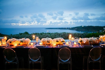 Landman plans destination weddings like this one in the Caribbean island of Anguilla.