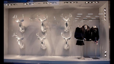 A window display for Armani Exchange