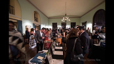 A silent auction at a fund-raiser gala hosted by the Ebell of Los Angeles