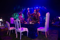 Costumed entertainers made for on-theme interaction and photo ops.