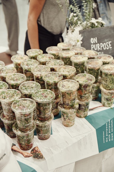 The Big Quiet partnered with Sweetgreen to provide healthy eats to attendees.