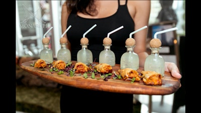 Canapes and tequila