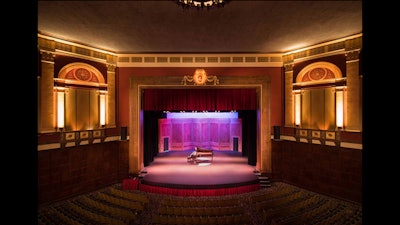 The curtain up at the Wilshire Ebell Theatre