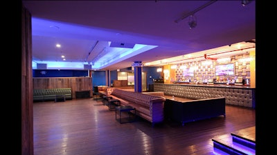 The bar in the level three loft