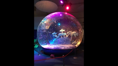 Giant snow globe