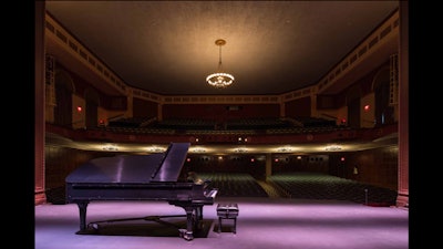 A view from the stage of the Wilshire Ebell Theatre