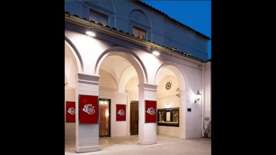 The box office and entrance at the Wilshire Ebell Theatre