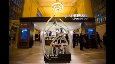 Nespresso pop-up boutique at Grand Central Station