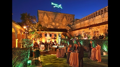 An Ebell of Los Angeles courtyard garden V.I.P. celebration