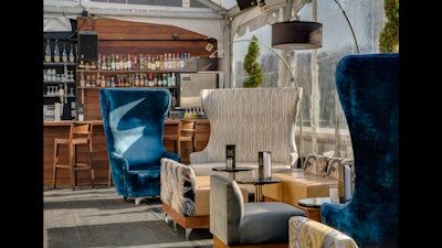 The Rooftop bar in the winter