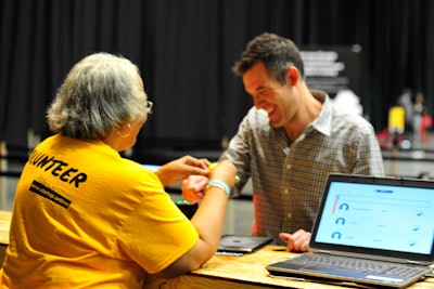 Collision volunteers help in a variety of roles at the four-day conference, from registration to social media to speaker services.