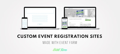 Event Farm allows clients to create customized, on-brand email invitations and registration sites.