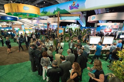 Signage and decor around the 40,000-square-foot Customer Campground reflected the nature theme. Within this area, more than 400 companies that use Salesforce demonstrated their success stories, with more than 72 product demos and 288 workshop sessions.