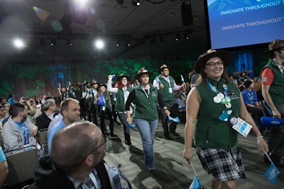 Outfits reminiscent of park rangers connected the event's support staff to the theme.