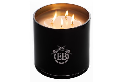 Floral expert Eric Buterbaugh’s EB Florals by Eric Buterbaugh four-wick candles, $295, come in classic scents such as rose, lavender, and jasmine and are housed in luxe black vessels.