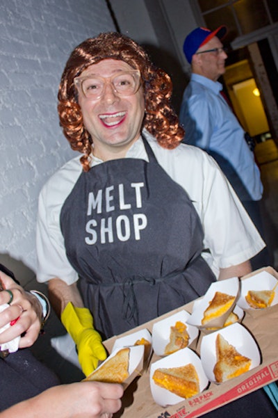 Guests could snack on grilled cheese sandwiches provided by the Melt Shop.