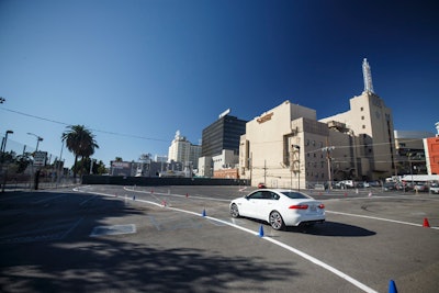 Attendees had the opportunity to test-drive two Jaguar models.