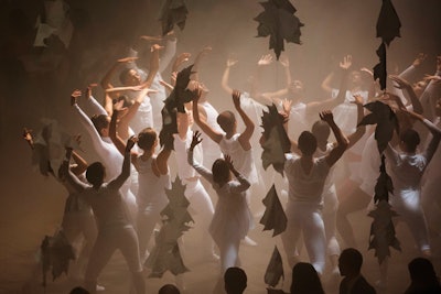 The Park Avenue Armory's annual gala in October 2013, which was dubbed “In The Void,” featured Monn’s first piece of performance art.